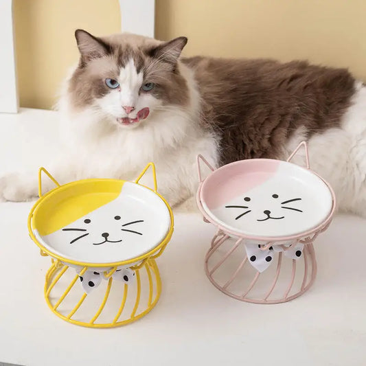 Elevated Cat Bowl Stand – Ergonomic & Whisker-Friendly Feeding