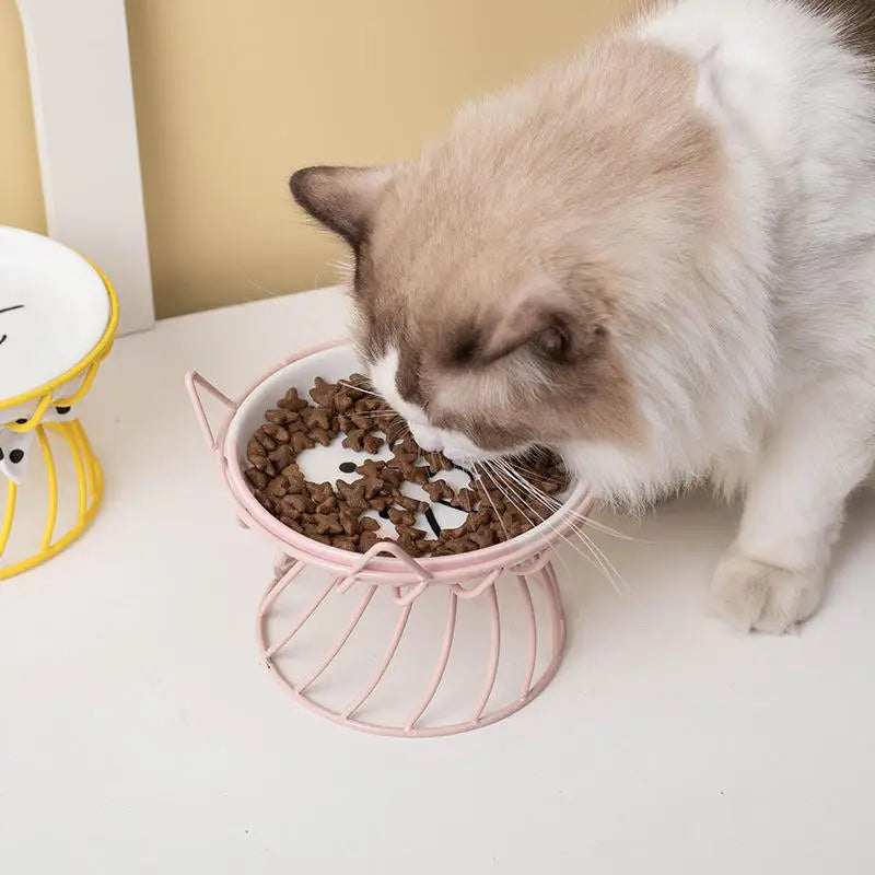 Elevated Cat Bowl Stand – Ergonomic & Whisker-Friendly Feeding