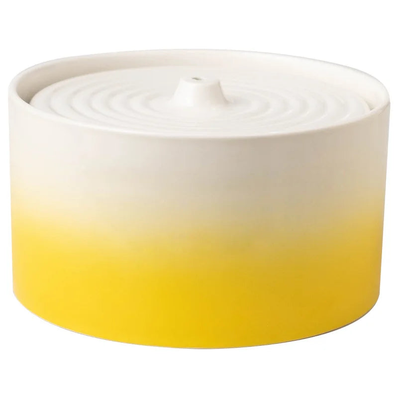 Ceramic Cat Water Fountain – Quiet Flow Hydration System
