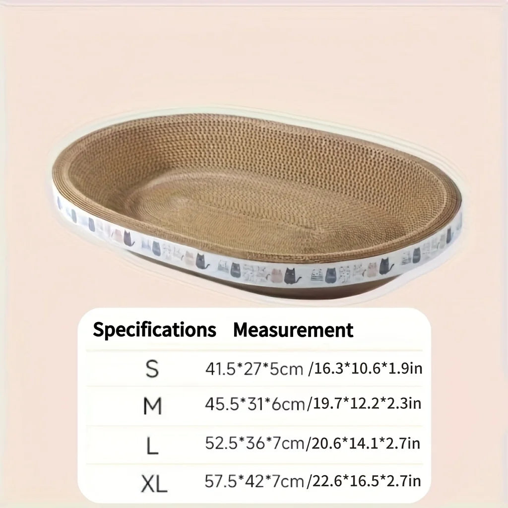 Cat Bazaar Oval Cat Scratcher Bed