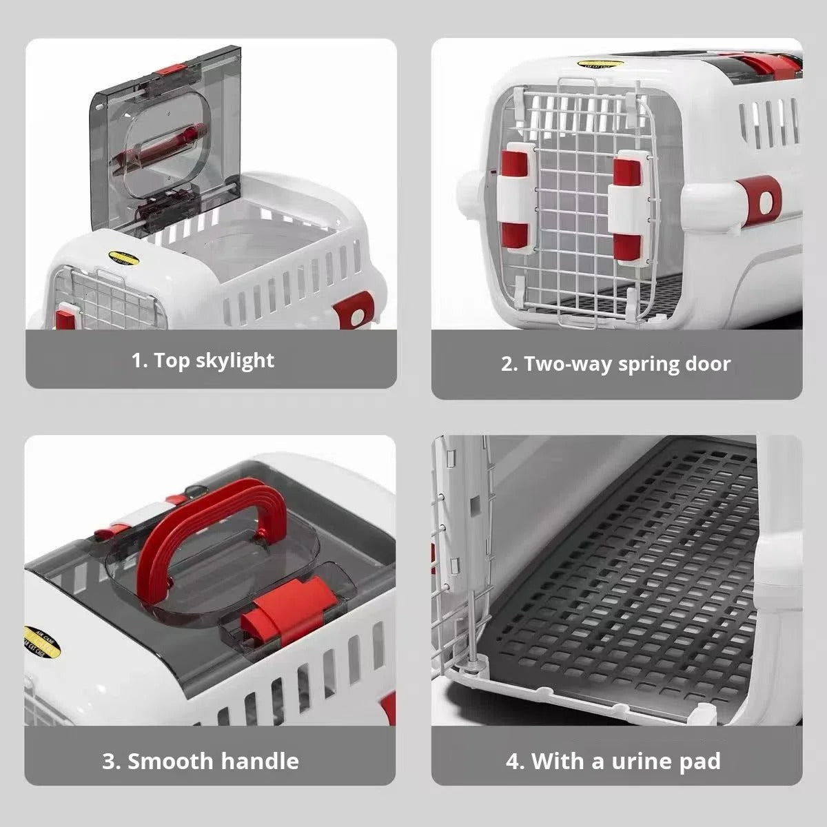 Premium Hard-Shell Cat Carrier | Secure Travel Crate for Cats & Small Pets | Airline-Friendly Carrier
