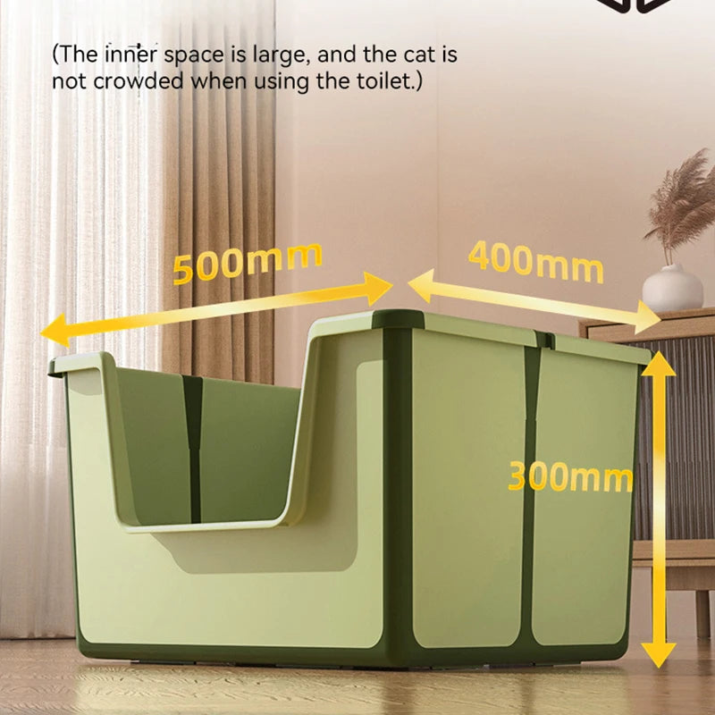 Foldable Cat Litter Box I Travel Litter Box