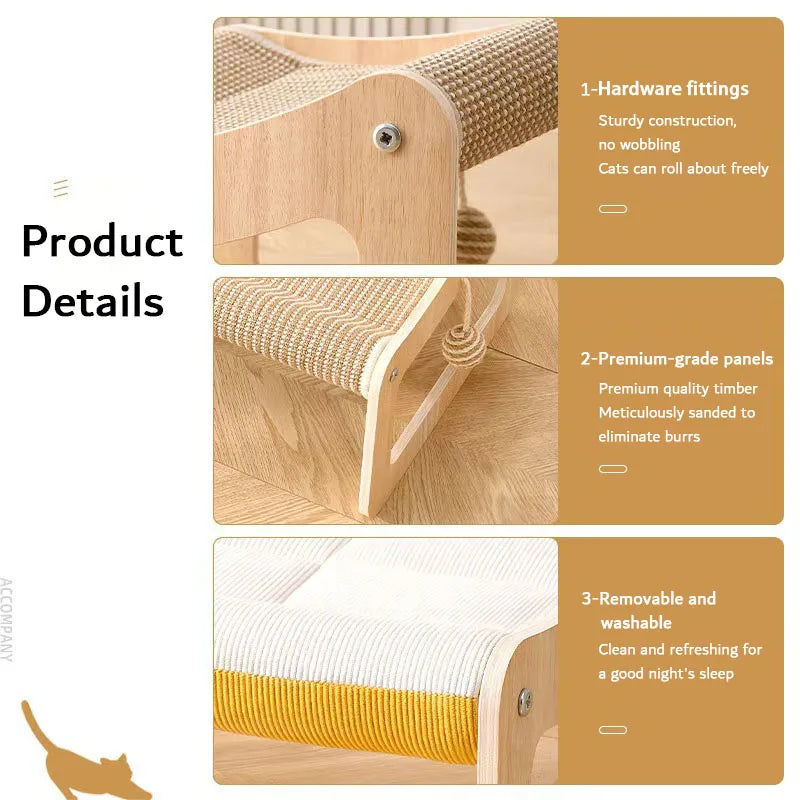 Sisal Cat Scratcher Sofa – Lounge, Scratch & Relax