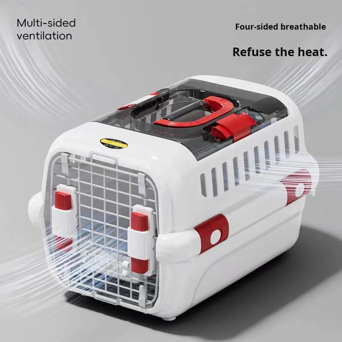 Premium Hard-Shell Cat Carrier | Secure Travel Crate for Cats & Small Pets | Airline-Friendly Carrier