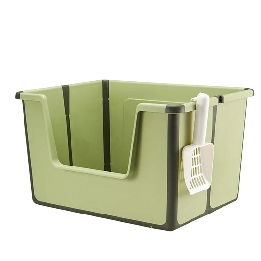 Foldable Cat Litter Box I Travel Litter Box