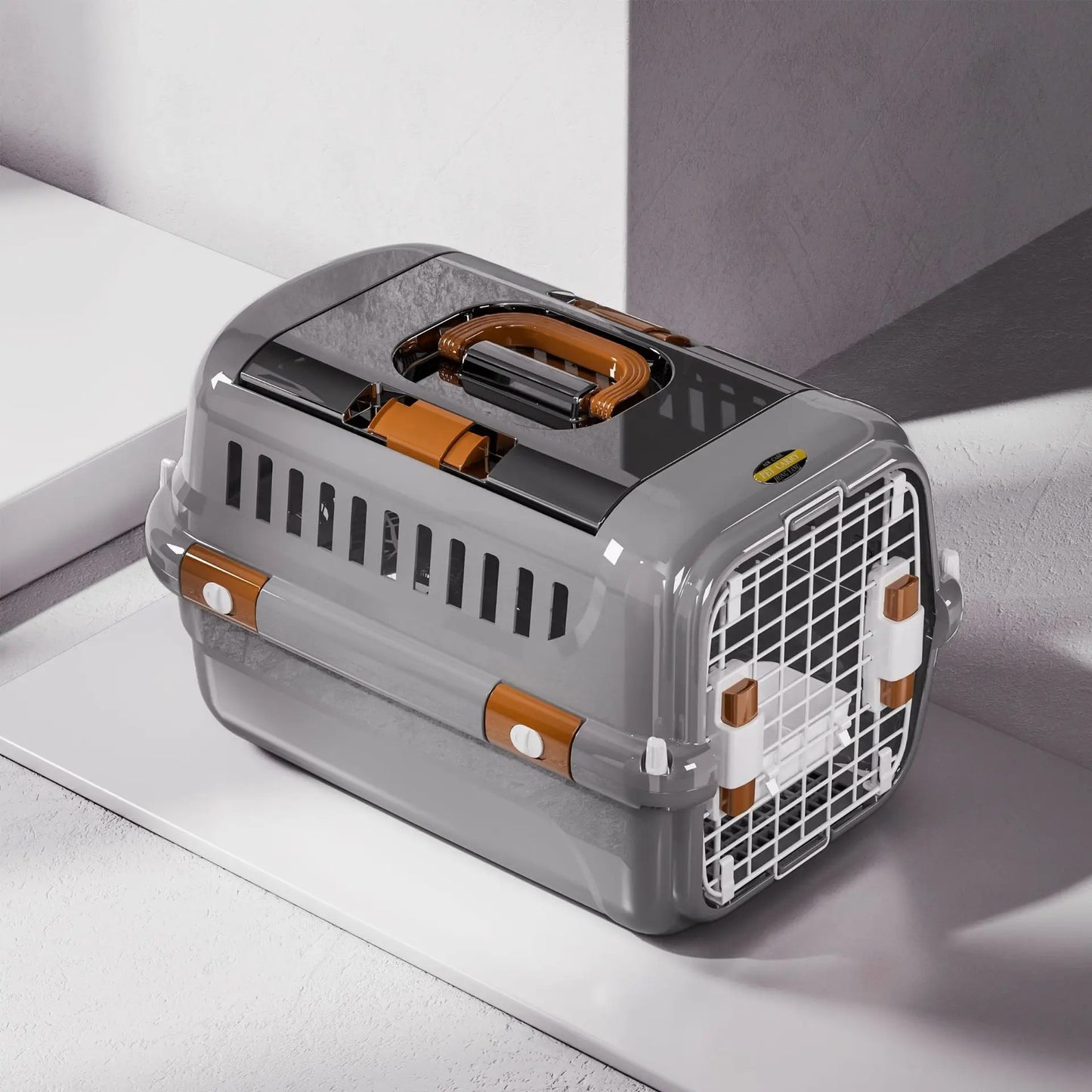 Premium Hard-Shell Cat Carrier | Secure Travel Crate for Cats & Small Pets | Airline-Friendly Carrier