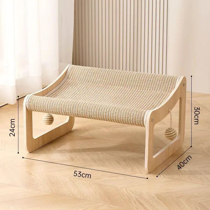 Sisal Cat Scratcher Sofa – Lounge, Scratch & Relax