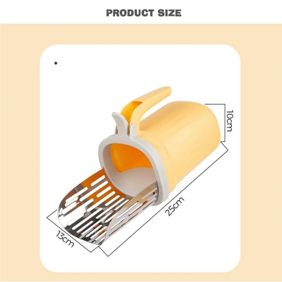 Self-Cleaning Cat Litter Scoop with Waste Bin | One-Handed Litter Cleaner | Hygienic No-Touch Scooper