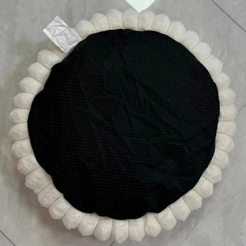 Ultra-Soft Calming Pet Bed| Warm Anti-Anxiety Nest Bed for Cats(Anti-Slip Base)