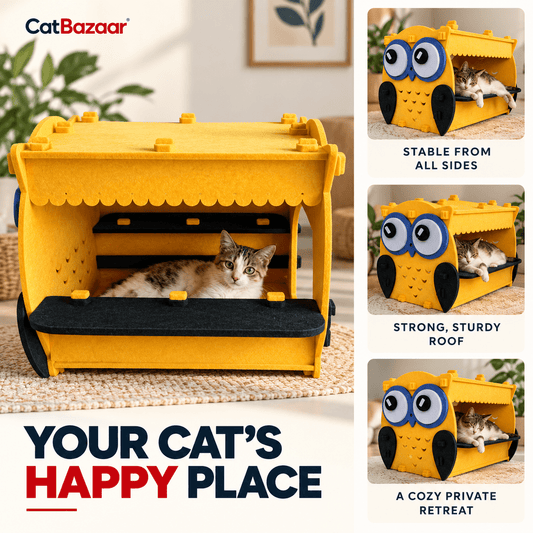 Owl Cat House Bed – Hideout - Catbazaar.in