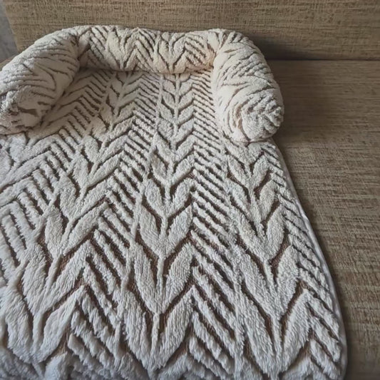 Plush Pet Sofa Protector Bed for Cats | Luxury Couch Cover
