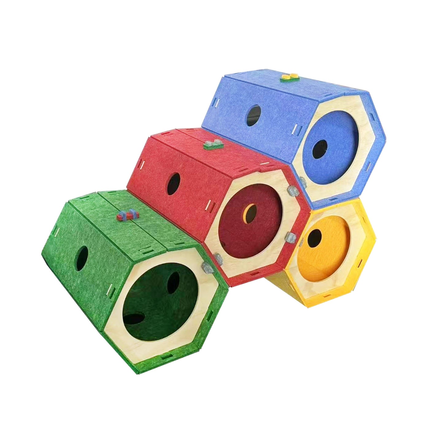 Large Modular Cat Tunnel Play House | Cat Activity Tunnel & Hideout Toy