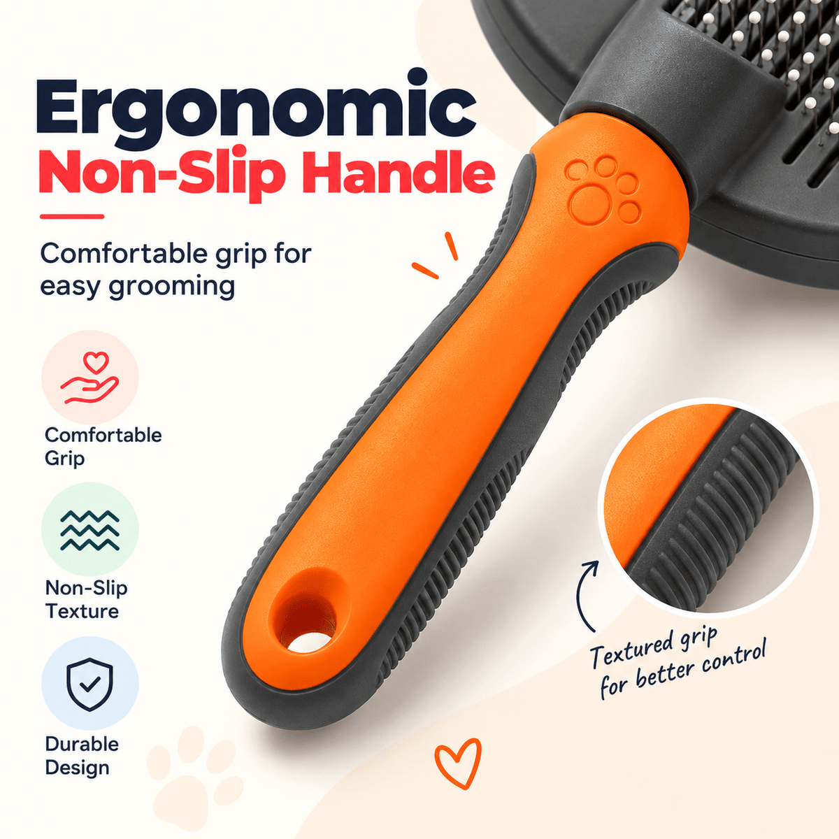 Self-Cleaning Cat & Dog Grooming Brush with One-Click Hair Release - Catbazaar.in