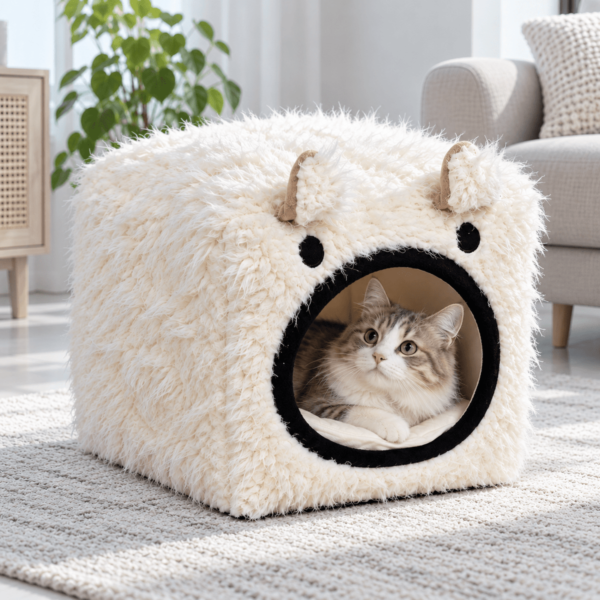 Sheep Cat house bed for cats - Catbazaar.in