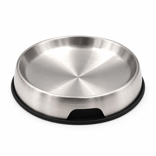Stainless Steel Cat Bowl – Anti-Slip - Catbazaar.in