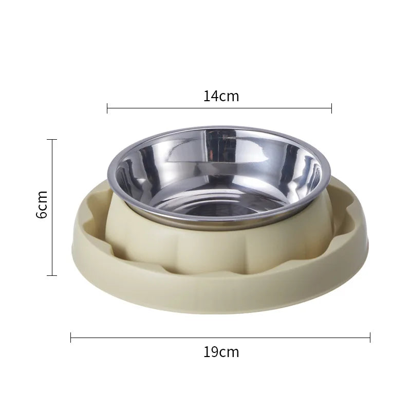 Anti-Ant Cat Food Bowl – Detachable Stainless Steel Bowl