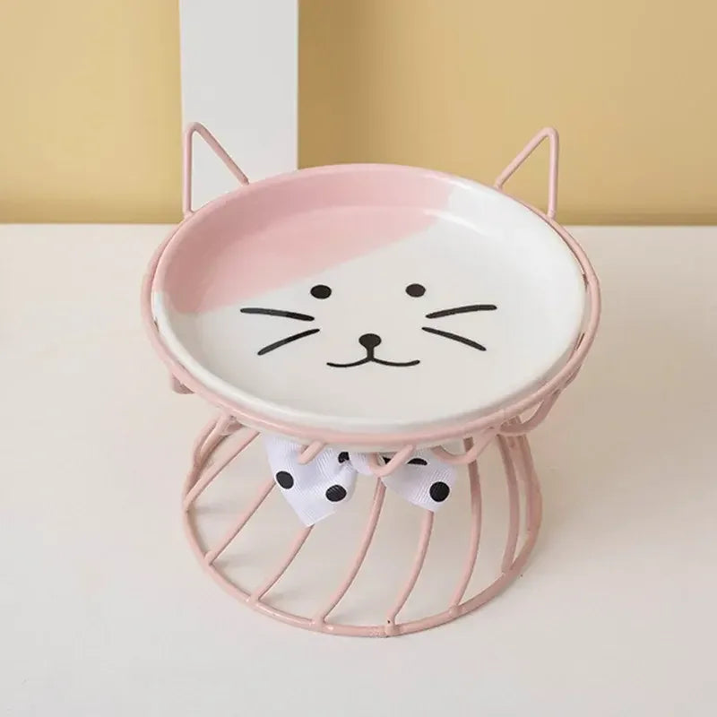 Elevated Cat Bowl Stand – Ergonomic & Whisker-Friendly Feeding